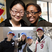 Students at an activity