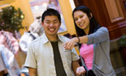 Life in Melbourne - two students enjoy looking at the Block Arcade 2 Victoria university students enjoy a visit to Melbourne's famous Block Arcade