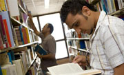 A international student uses services at VU_Library