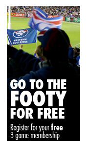 Register for your free Western Bulldogs membership