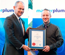 David Hassell receives his award