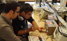 Students enjoy the collaborative learning Gurinderjit Gill and Nik Mavrommatis