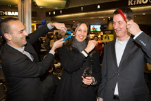 Guests had fun with the trade decorations