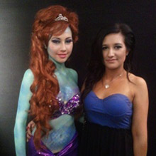 Rhian Tophy and her character - Ariel (Little Mermaid)