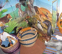 A selection of the toys and books that are available to the children