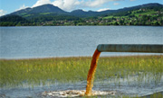 Storm water run off into lake