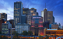 City Flinders Campus at night