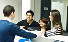 Image of student support desk in Sydney