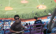 Student watching Toronto Bluejays Game in Canada Student watching Toronto Bluejays Game in Canada