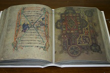VU Library's facsimile copy of the Book of Kells