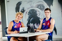 Mitch Wallis and Easton Wood
