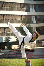 Taekwondo student