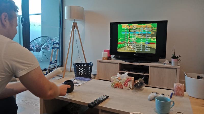  Playing on Wii