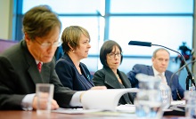 Moot court judges