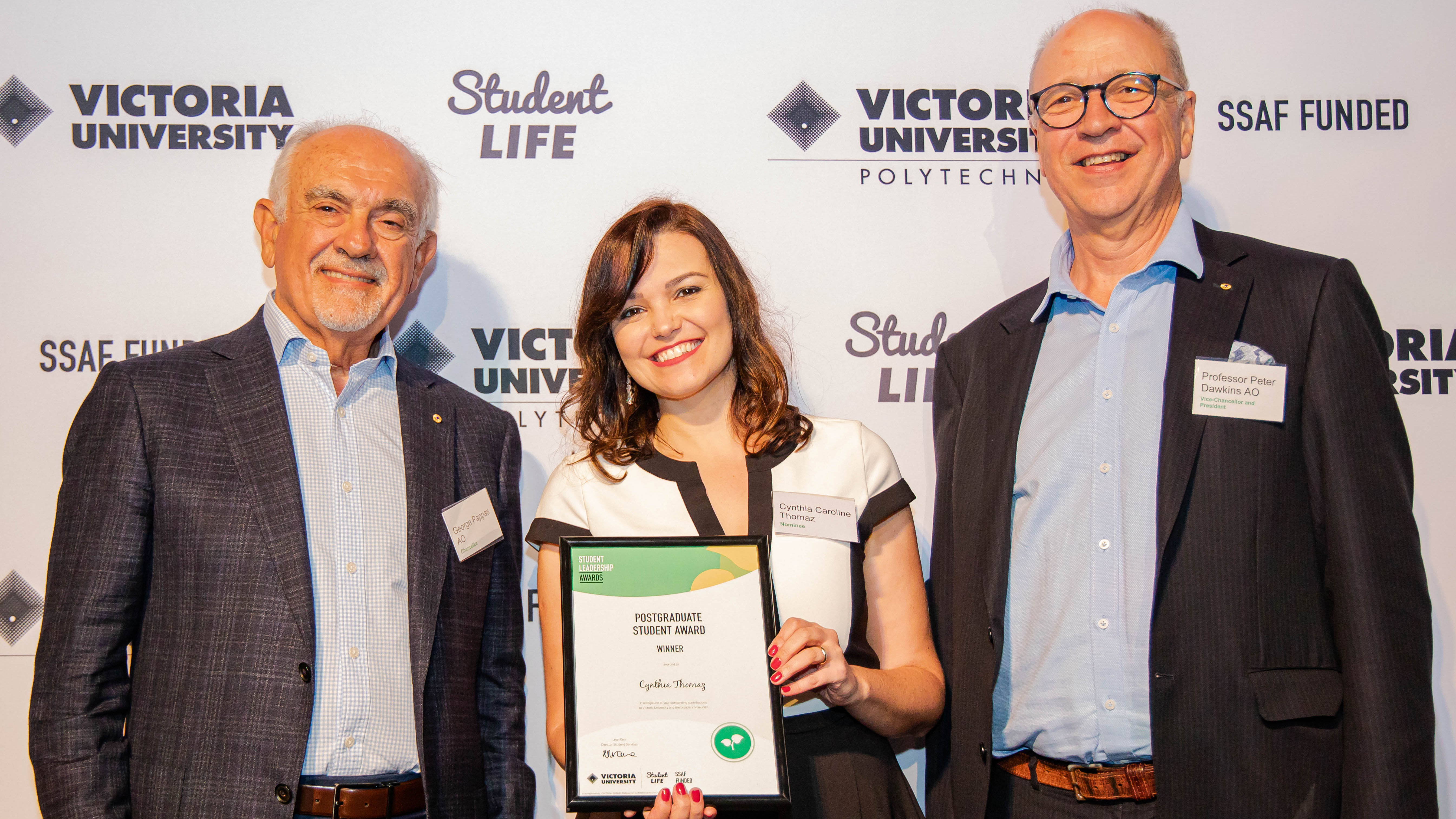  Postgraduate Student Award recipient 2019