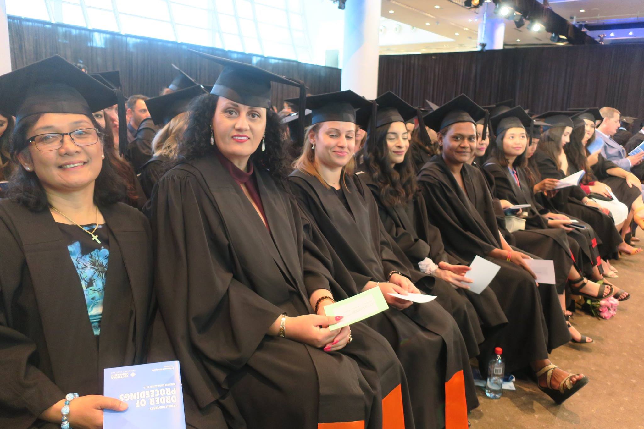  VU Poly graduates seated at their ceremony