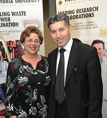 Professor Michele Grossman, VU and Dr Hussein Tahiri, Victoria Police