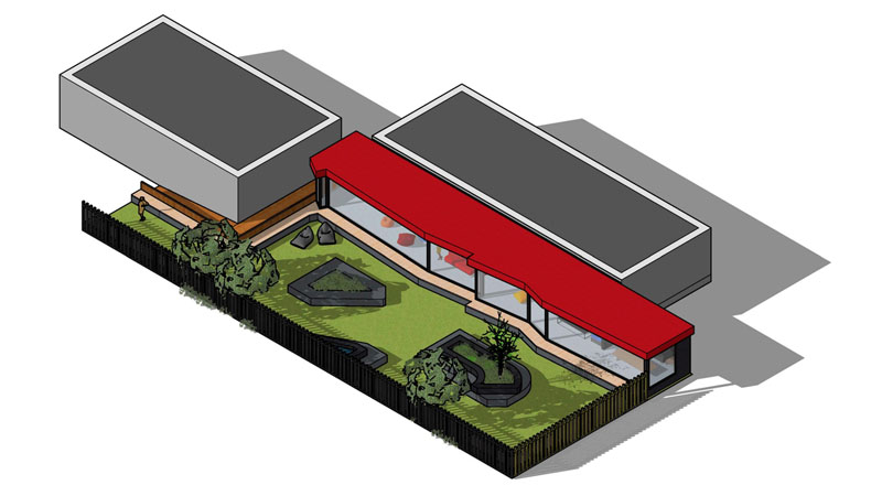  The final design for the COSI Lab outdoor space