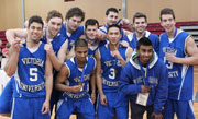 Group shot of VU's mens basketball team
