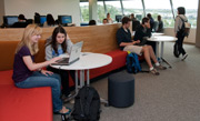 Students studying