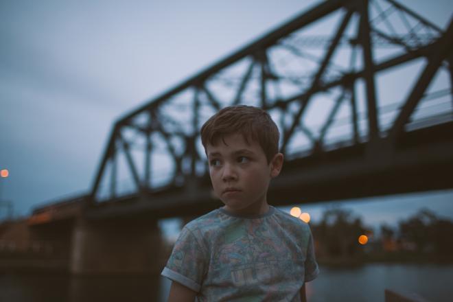 Caleb by the Bunbury Street Bridge, 2016, by Shannon McDonald
