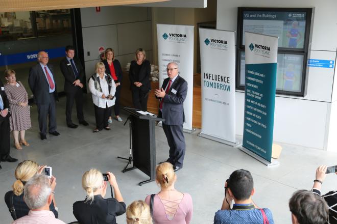 VC Peter Dawkins welcomes Sunshine Skills Hub announcement