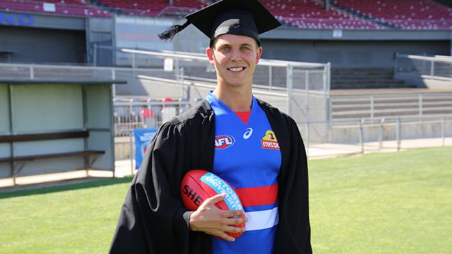 Mitch Wallis, Bulldogs champ and VU graduate