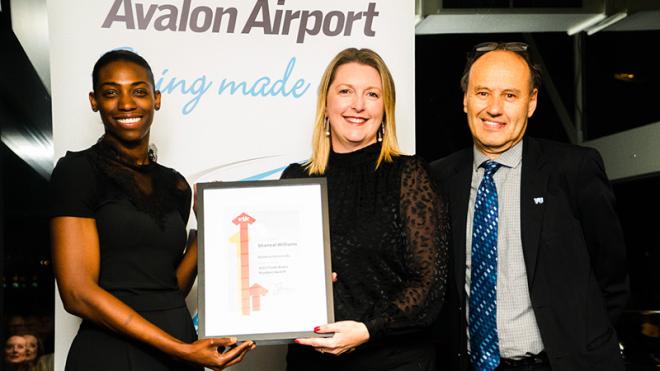 2019 Award Winner, Ms Shaneal Williams, with Ms Kirsty Blake. “I am honoured to have won the award and very excited about the conference and the opportunities to come!”
