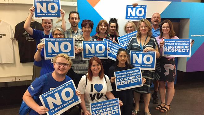 Walk Against Family Violence - VU contingent