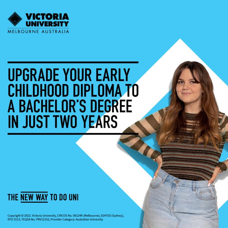 upgrade your early childhood diplma to a bachelor's degree in just two years