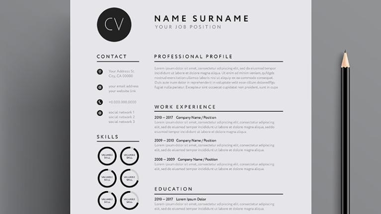  A well-structured resume.