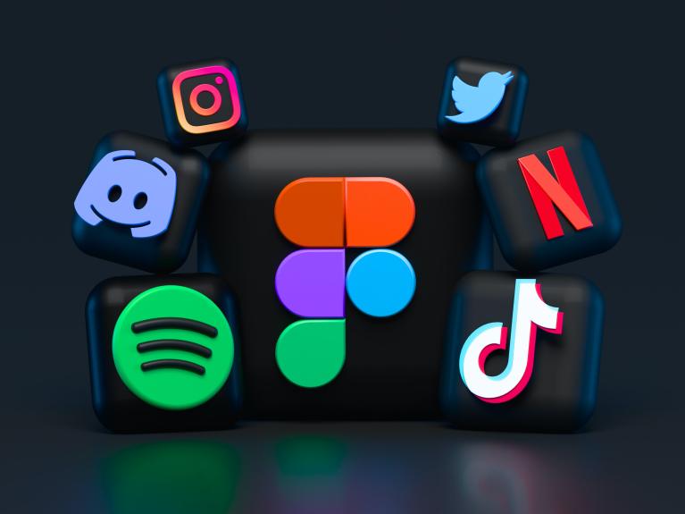  various digital media brand logos