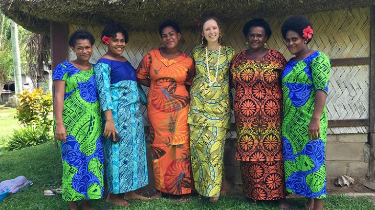 Previous New Colombo Plan recipient Mia Dunphy in Fiji