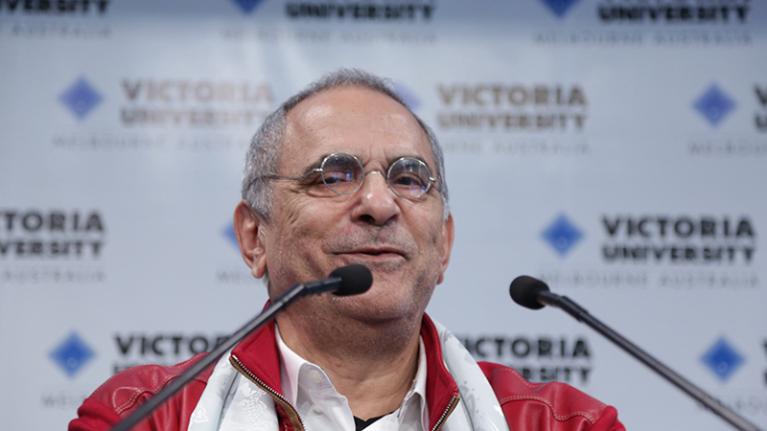 Nobel peace prize winner Dr Jose Ramos-Horta speaks at Victoria Institute's Controversies series