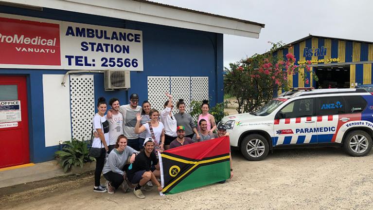 Study tour paramedicine students vanuatu