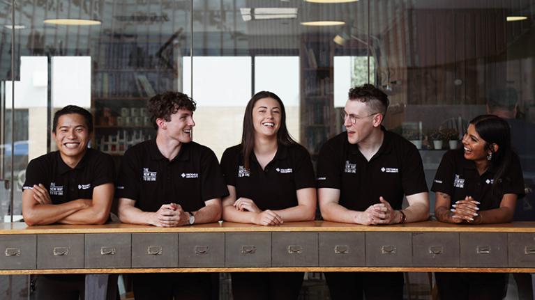 Student ambassadors at Footscray Park Campus