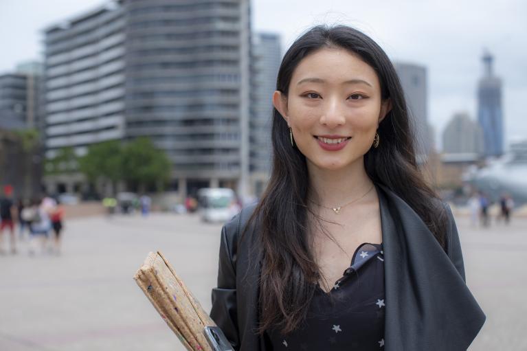  Bihan Hu from China is studying the Master of Enterprise Resource Planning at VU Sydney