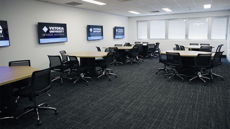  VU Brisbane workshop collaboration room.