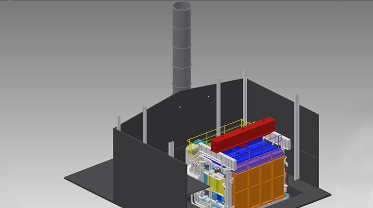  Conceptual design of fire test furnace, designed to fire test conditions