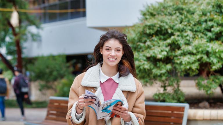 A student at Open Day.