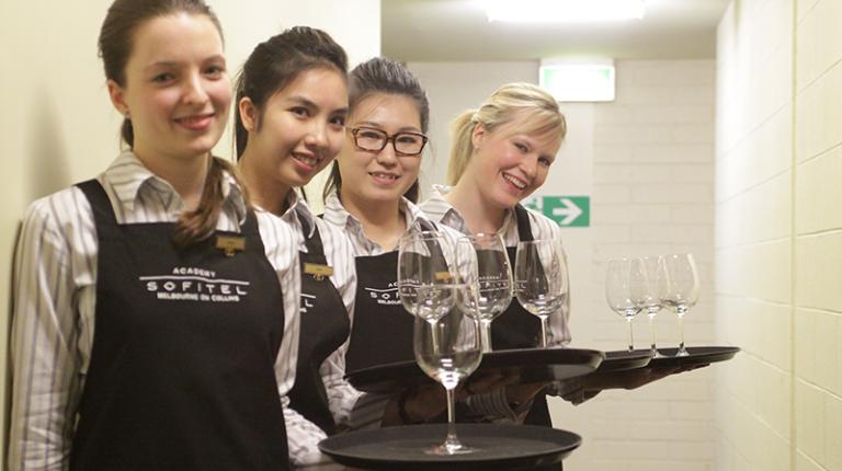 Hospitality students learn in a real-life setting.