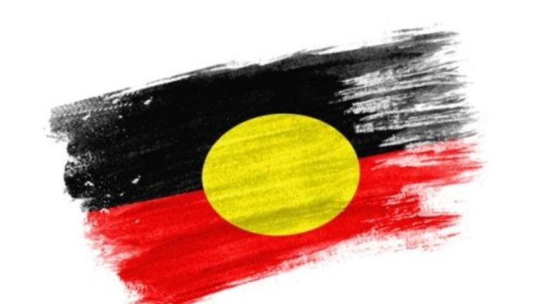  Aboriginal flag - stylised