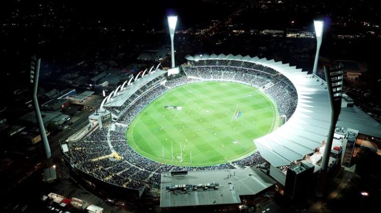 AFL stadium at night