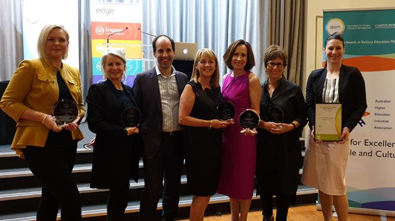 VU staff at the ATEM awards