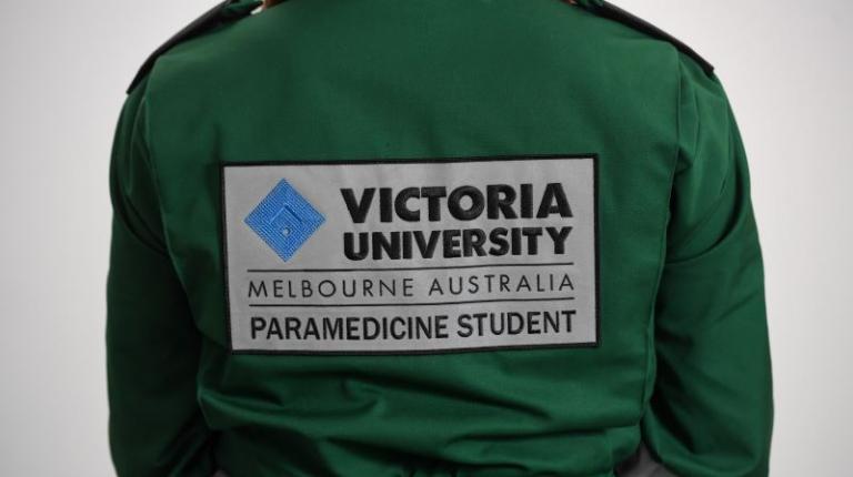 back of paramedic uniform
