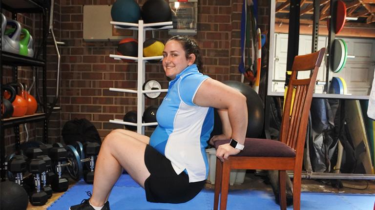 Brooke Olsen leads VU Sport's highly successful virtual Team Training Team Training is a fun and interactive way to exercise.