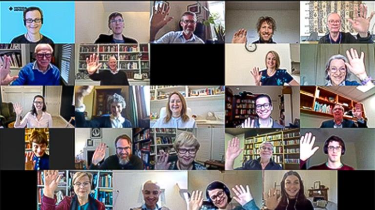 Colloquium attendees Photo of the online colloquium on trust participants