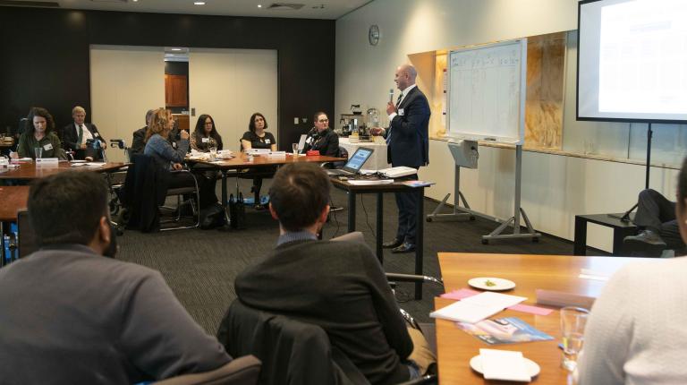 Chief Judge Peter Kidd with County Court Engagement Day 2019 participants