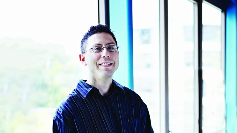 Itamar Levinger, VU researcher, portrait shot inside