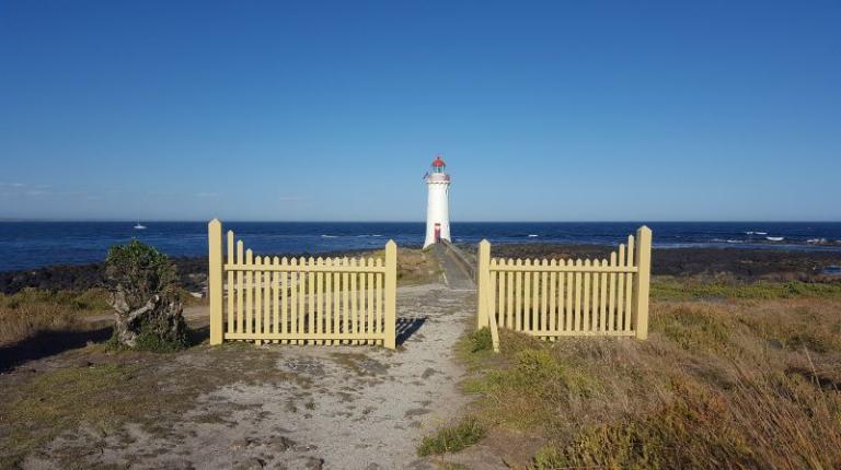 Lighthouse with gate